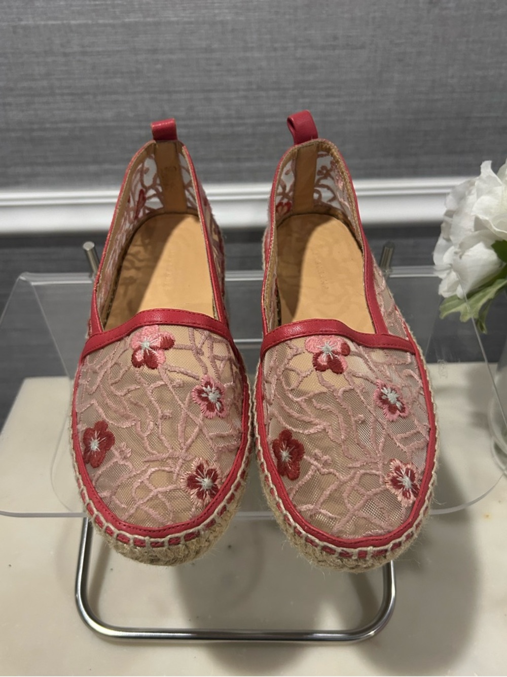 Longchamp ‘Roseau’ Fleuri Slip-on Espadrille